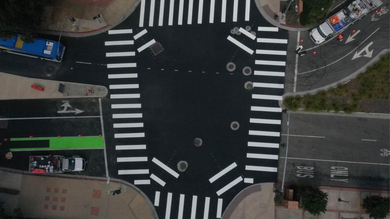 UCLA Now Has a Marked Bike Lane All the Way Into the Heart of Campus